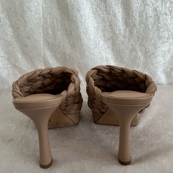 INC Braided Square Toe Slip on Platform Sandals‎ Cream/Nude - Picture 4 of 6